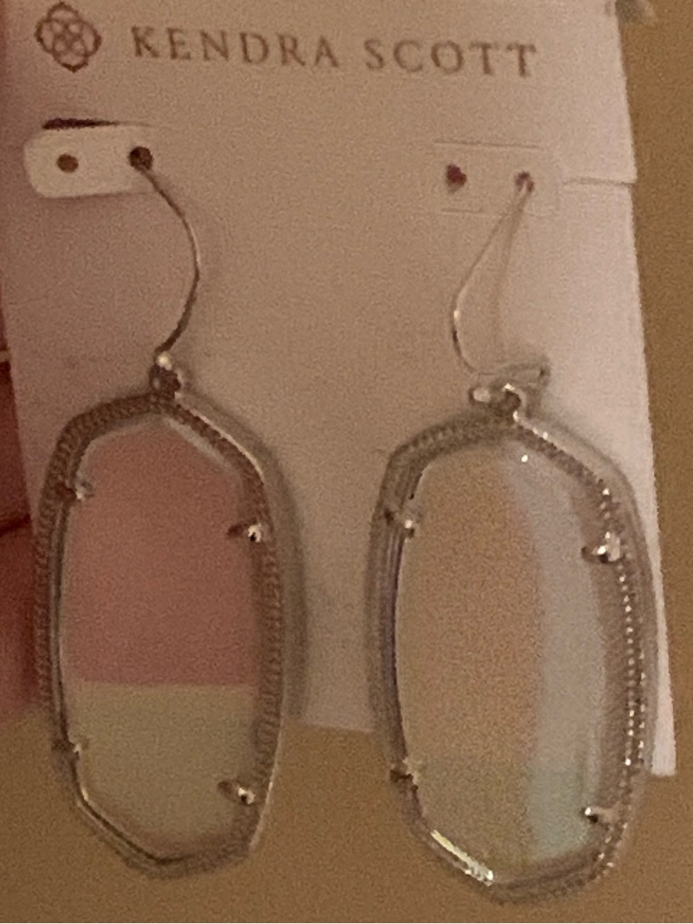 Kendra Scott Large Dangle Iridescent Earrings